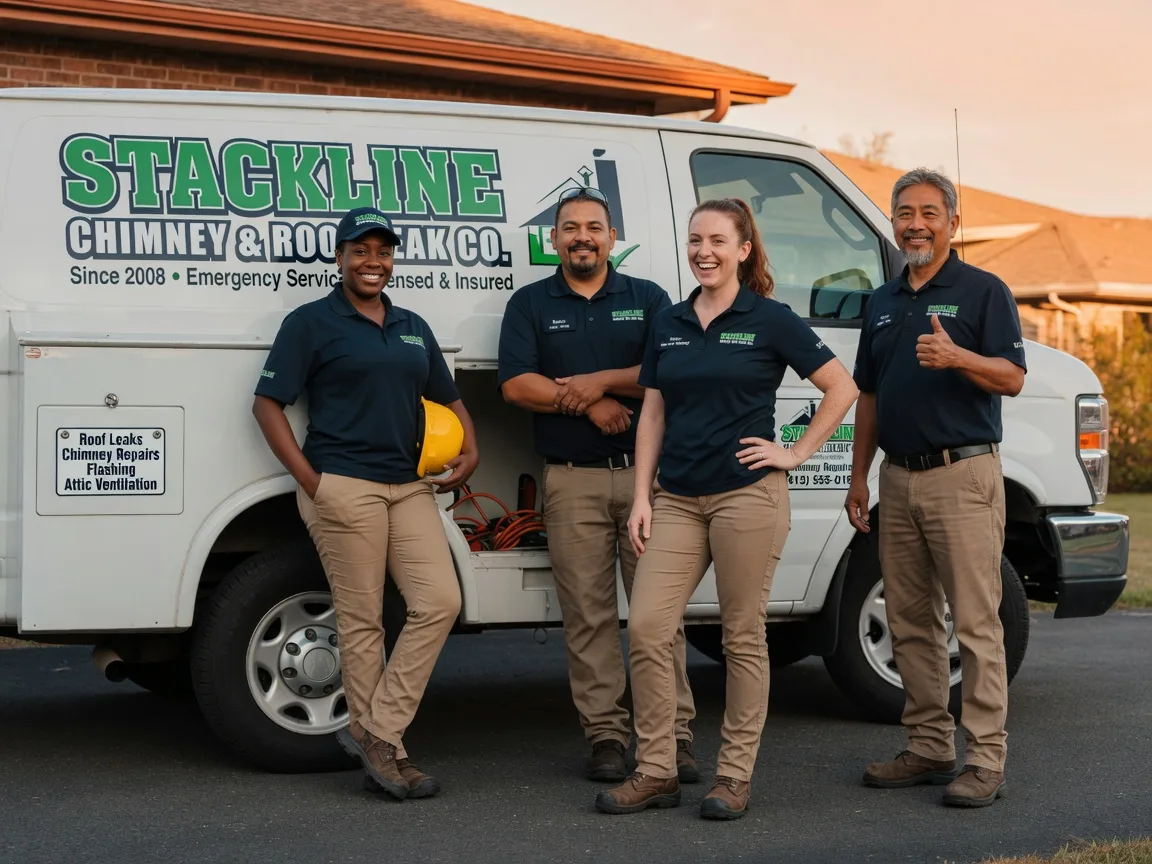 Chimney flashing repair company in Columbus, ND